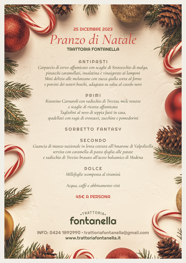 pranzo natale trattoria fontanella