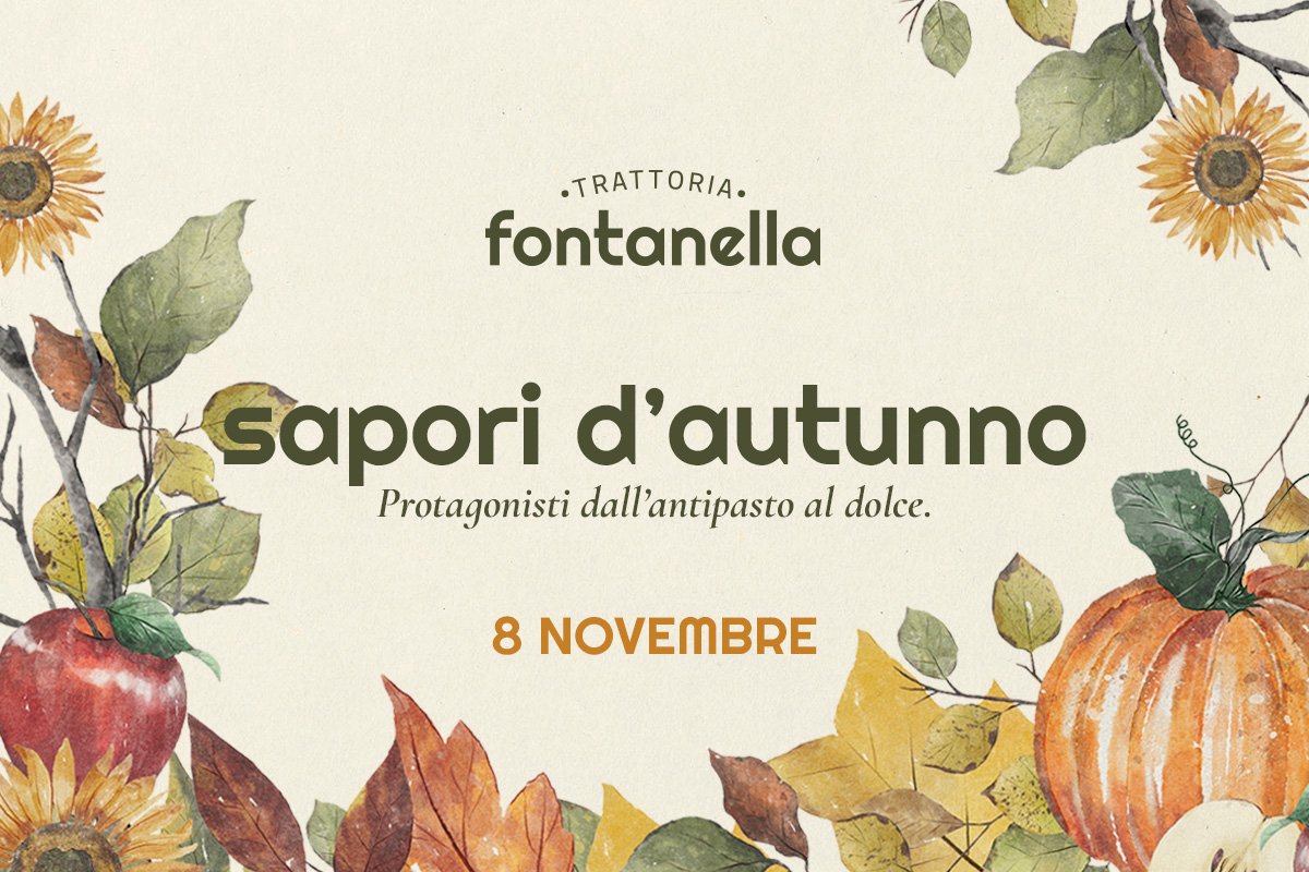 cena a tema autunno trattoria fontanella