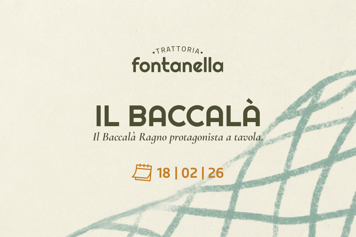cena baccala 2026 trattoria fontanella