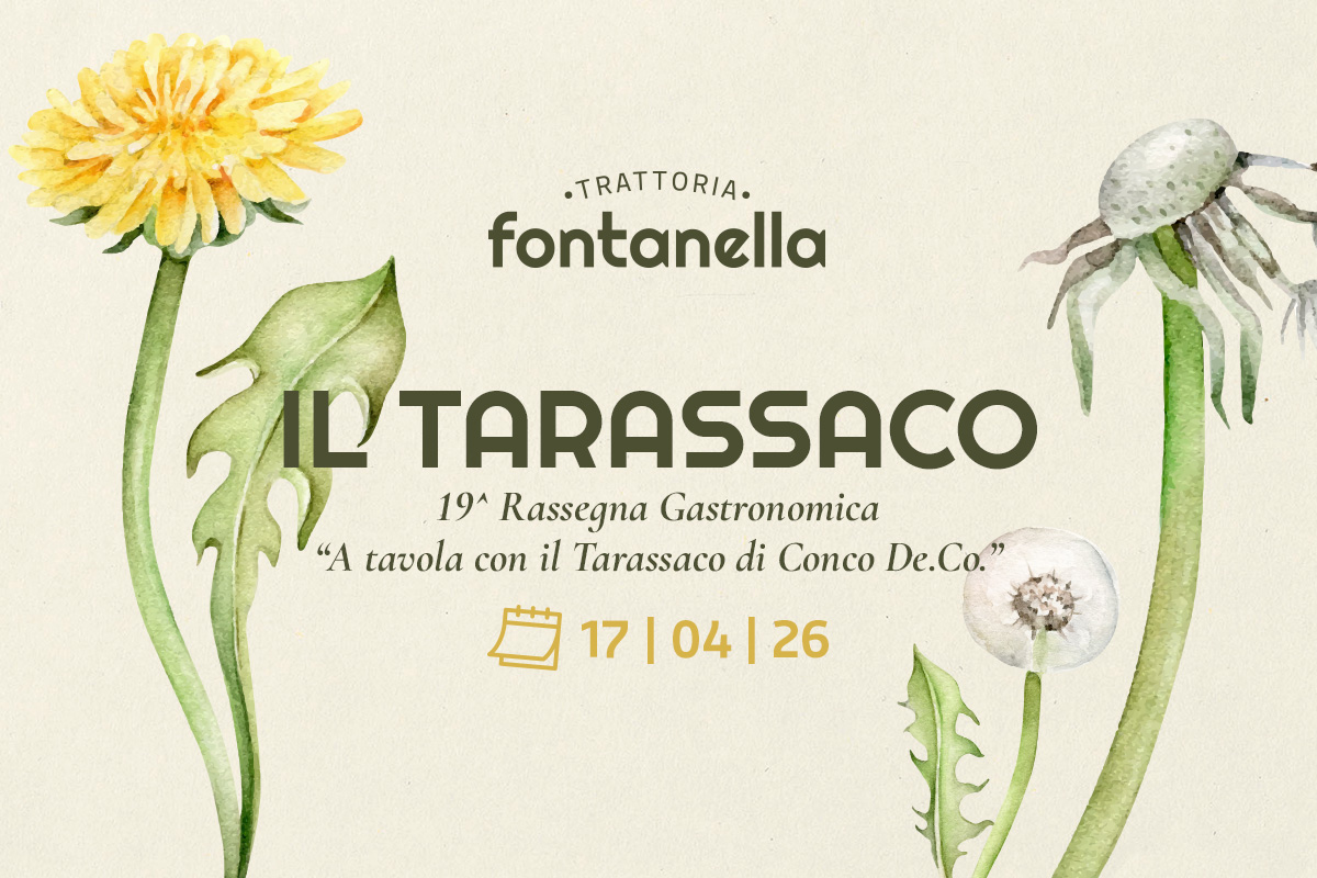cena tarassaco trattoria fontanella